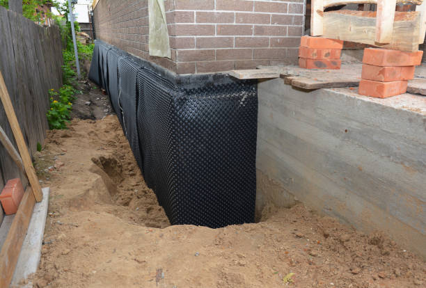 SJ Waterproofing Pros technician performing targeted Foundation Crack Repair assessment in Hillsdale, NJ